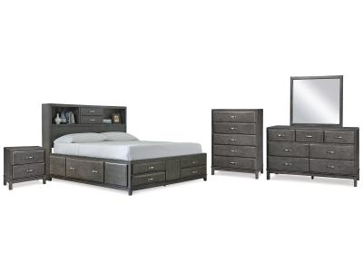 Signature Design by Ashley® Caitbrook Queen Storage Bed, Dresser, Mirror, Chest and Nightstand - B476B14