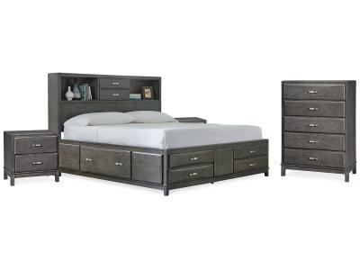 Signature Design by Ashley® Caitbrook King Storage Bed, Chest and 2 Nightstands - B476B20