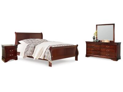 Signature Design by Ashley® Alisdair King Sleigh Bed, Dresser, Mirror and Nightstand - B376B18
