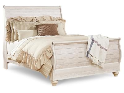 Signature Design by Ashley® Willowton Queen Sleigh Bed, Dresser and Mirror - B267B7