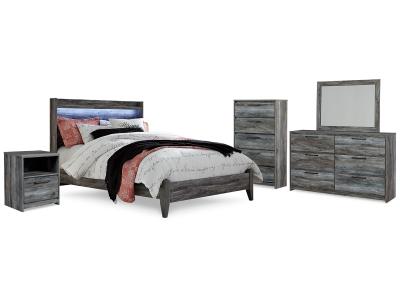 Signature Design by Ashley® Baystorm Queen Panel Bed, Dresser, Mirror, Chest and Nightstand - B221B56