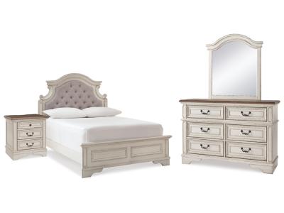 Signature Design by Ashley® Realyn Full Panel Bed, Dresser, Mirror and Nightstand - B743B40