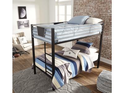 Signature Design by Ashley® Dinsmore Twin over Twin Bunk Bed with 2 Mattresses - B106B8