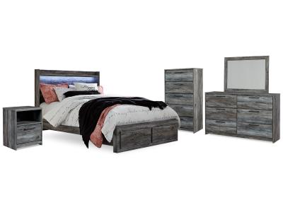 Signature Design by Ashley® Baystorm Queen Panel Storage Bed, Dresser, Mirror, Chest and 2 Nightstands - B221B57