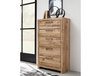 Signature Design by Ashley® Hyanna Queen Panel Headboard, Dresser, Mirror and Chest - B1050B48