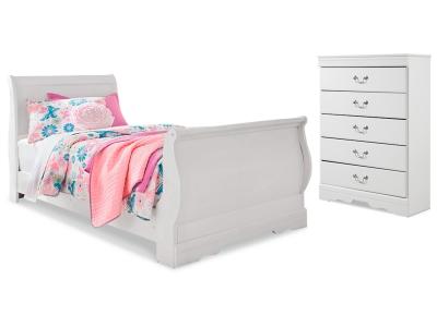 Signature Design by Ashley® Anarasia Twin Sleigh Bed and Chest - B129B16