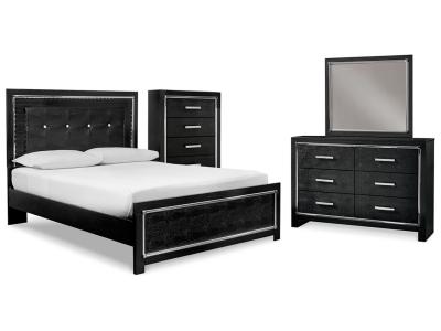 Signature Design by Ashley® Kaydell Queen Upholstered Panel Bed, Dresser, Mirror and Chest - B1420B46
