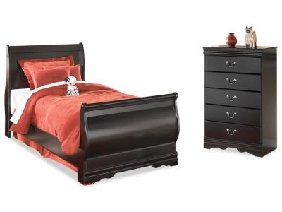 Signature Design by Ashley® Huey Vineyard Twin Sleigh Bed and Chest - B128B39