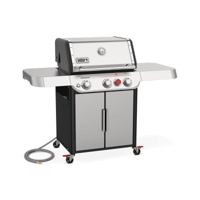 62" Weber 3 Burner Natural Gas Grill in Stainless Steel - Genesis S-325s NG
