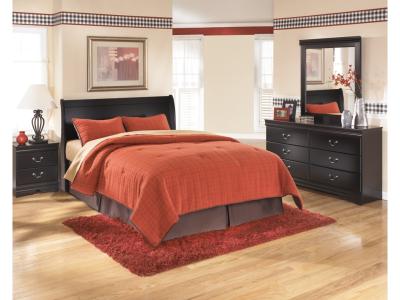 Signature Design by Ashley® Huey Vineyard Queen Sleigh Headboard, Dresser, Mirror and Nightstand - B128B38