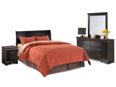 Signature Design by Ashley® Huey Vineyard Queen Sleigh Headboard, Dresser, Mirror and Nightstand - B128B38