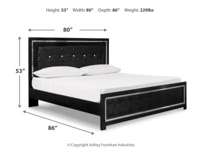Signature Design by Ashley® Kaydell King Upholstered Panel Bed  Dresser Mirror Chest and 2 Nightstands - B1420B48