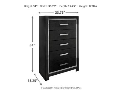 Signature Design by Ashley® Kaydell King Upholstered Panel Bed  Dresser Mirror Chest and 2 Nightstands - B1420B48