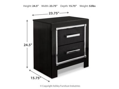 Signature Design by Ashley® Kaydell King Upholstered Panel Bed  Dresser Mirror Chest and 2 Nightstands - B1420B48