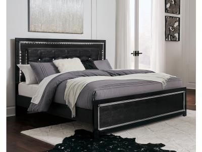 Signature Design by Ashley® Kaydell King Upholstered Panel Bed  Dresser Mirror Chest and 2 Nightstands - B1420B48