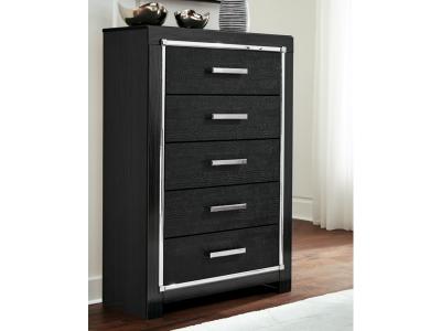 Signature Design by Ashley® Kaydell King Upholstered Panel Bed  Dresser Mirror Chest and 2 Nightstands - B1420B48