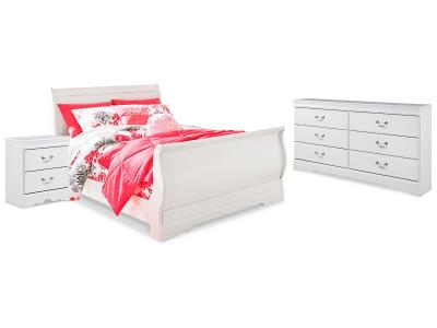 Signature Design by Ashley® Anarasia Full Sleigh Bed, Dresser and Nightstand - B129B17