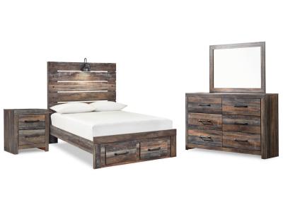 Signature Design by Ashley® Drystan Full Panel Storage Bed, Dresser, Mirror and Nightstand - B211B72