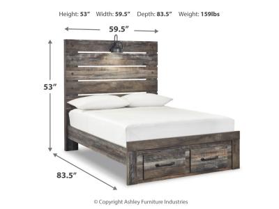 Signature Design by Ashley® Drystan Full Panel Storage Bed, Dresser, Mirror and Nightstand - B211B72