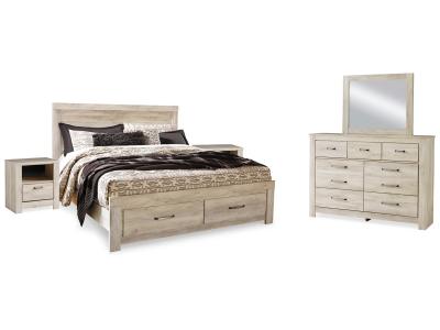 Signature Design by Ashley® Bellaby King Panel Storage Bed, Dresser, Mirror and 2 Nightstands - B331B19