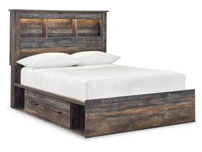 Signature Design by Ashley® Drystan Full Panel Bookcase Bed, with Storage, Dresser and Mirror - B211B73