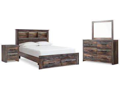 Signature Design by Ashley® Drystan Queen Bookcase Storage Bed, Dresser, Mirror and Nightstand - B211B75