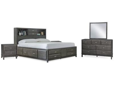 Signature Design by Ashley® Caitbrook King Storage Bed, Dresser, Mirror and 2 Nightstands - B476B21
