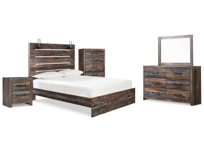 Signature Design by Ashley® Drystan Queen Panel Bed, Dresser, Mirror, Chest and Nightstand - B211B74