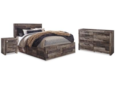 Signature Design by Ashley® Derekson Queen Panel Storage Bed, Dresser and 2 Nightstand - B200B58