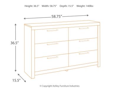 Signature Design by Ashley® Derekson Queen Panel Storage Bed, Dresser and 2 Nightstand - B200B58