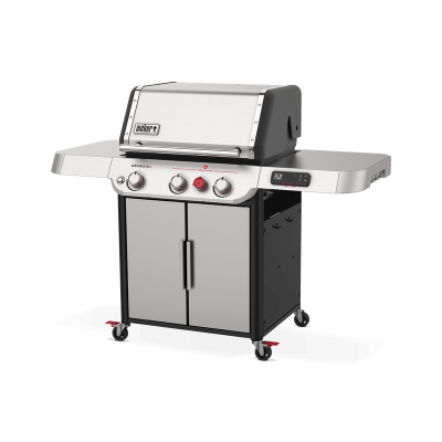 62" Weber 3 Burner Liquid Propane Smart Gas Grill in Stainless Steel - Genesis SX-325s LP