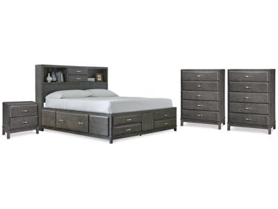 Signature Design by Ashley® Caitbrook Queen Storage Bed, 2 Chests and 2 Nightstands - B476B23