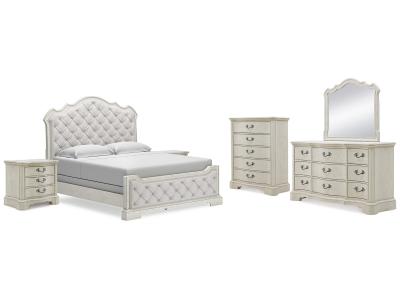 Signature Design by Ashley® Arlendyne King Panel Bed, Dresser, Mirror, Chest and 2 Nightstands - B980B8