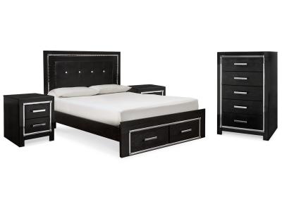 Signature Design by Ashley® Kaydell Queen Panel Storage Bed, Chest and 2 Nightstands - B1420B57