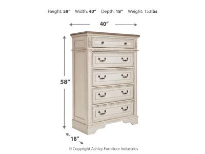 Signature Design by Ashley® Realyn Queen Panel Bed, Dresser, Chest and 2 Nightstands - B743B45