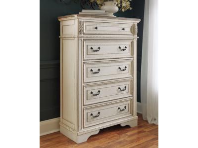 Signature Design by Ashley® Realyn Queen Panel Bed, Dresser, Chest and 2 Nightstands - B743B45