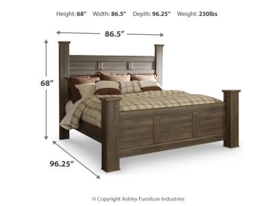 Signature Design by Ashley® Juararo California King Poster Bed, Dresser, Mirror and 2 Nightstands - B251B32