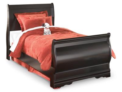 Signature Design by Ashley® Huey Vineyard Twin Sleigh Bed and Nightstand - B128B41