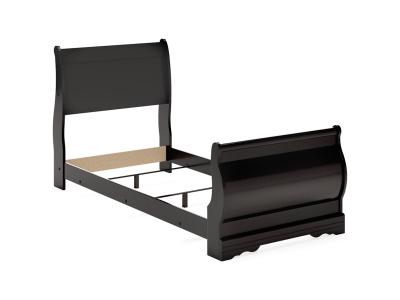 Signature Design by Ashley® Huey Vineyard Twin Sleigh Bed and Nightstand - B128B41