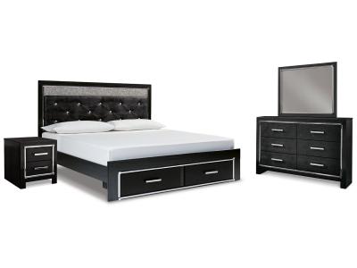 Signature Design by Ashley® Kaydell King Panel Storage Bed, Dresser, Mirror and Nightstand - B1420B52