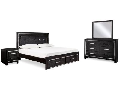 Signature Design by Ashley® Kaydell King Panel Storage Bed, Dresser, Mirror and Nightstand - B1420B54