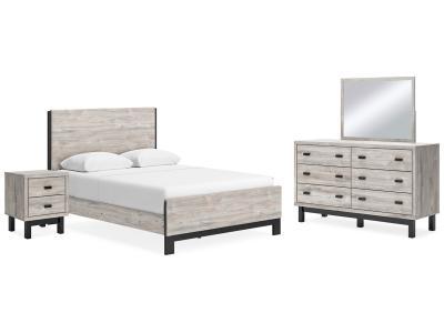 Signature Design by Ashley® Vessalli Queen Panel Bed, Dresser, Mirror and Nightstand - B1036B9