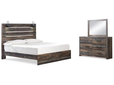 Signature Design by Ashley® Drystan King Panel Bed, Dresser and Mirror - B211B76
