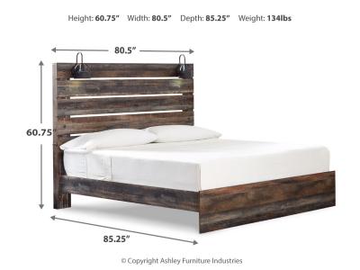 Signature Design by Ashley® Drystan King Panel Bed, Dresser and Mirror - B211B76