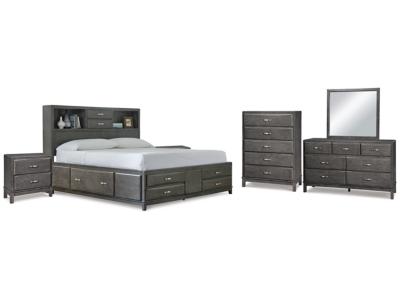 Signature Design by Ashley® Caitbrook King Storage Bed, Dresser, Mirror, Chest and 2 Nightstands - B476B24