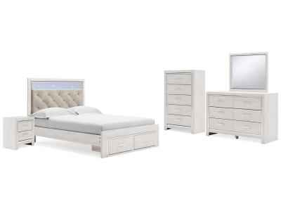 Signature Design by Ashley® Altyra Queen Storage Bed, Dresser, Mirror, Chest and Nightstand - B2640B42