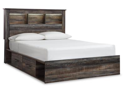 Signature Design by Ashley® Drystan Queen Bookcase Storage Bed Dresser Mirror Chest and 2 Nightstands - B211B77