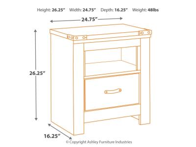 Signature Design by Ashley® Trinell Queen Poster Bed, Dresser, Mirror and Nightstand - B446B76