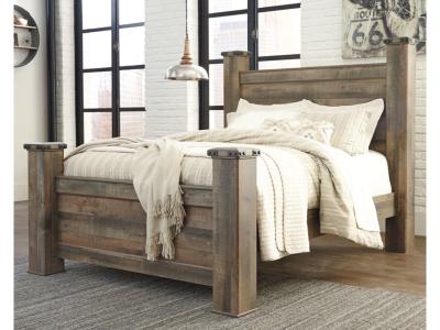 Signature Design by Ashley® Trinell Queen Poster Bed, Dresser, Mirror and Nightstand - B446B76