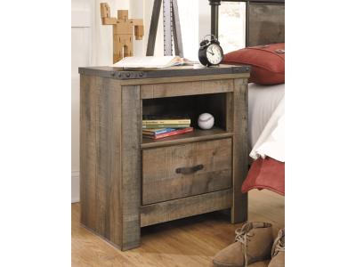 Signature Design by Ashley® Trinell Queen Poster Bed, Dresser, Mirror and Nightstand - B446B76
